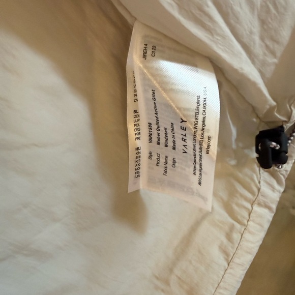 Varley Maher Quilted Vest - Mauve & Tan S - Picture 9 of 9